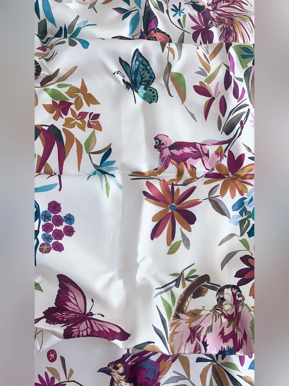 Christian Dior TOILE DE JOUY FANTASTICA  90 Square Silk Scarf